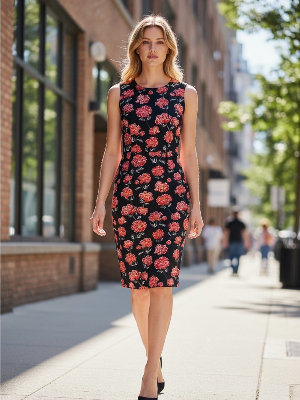 🌸 Banana Republic Floral Sheath Dress Size 2 Petite 🌸